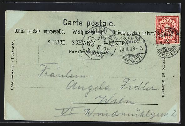 Cartes postales: Mondschein-Lithographie Luzern, Uferpart – D'occasion à Berlin par bartko-reher 1