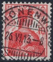 SCHÖNENWERD 26.VI.13 - Vollstempel auf Helvetia Brustbild