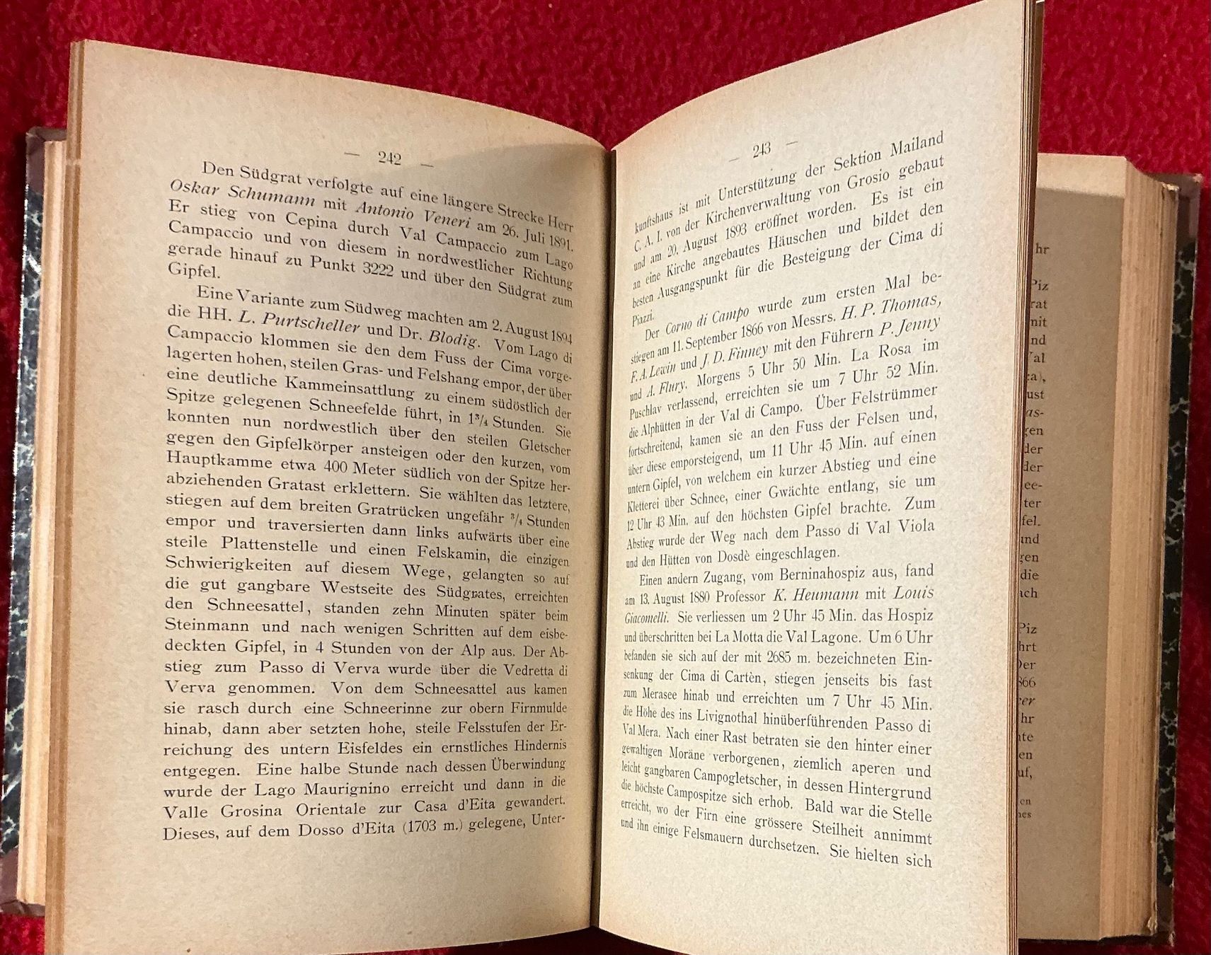 Libri: Über Eis und Schnee, Gottlieb Studer - 1899 – Usato da Naters venduto da seidengut 3