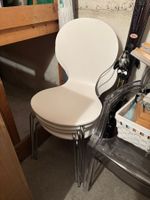 4x Stapelstuhl weiss