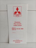 Tarif Preisliste Prix courants Listino prezzi Mitsubishi 85