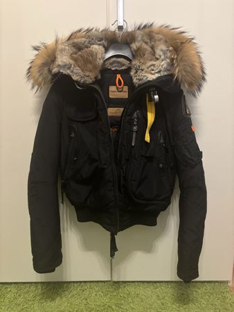 Parajumpers Winterjacke mit Pelz, Schwarz