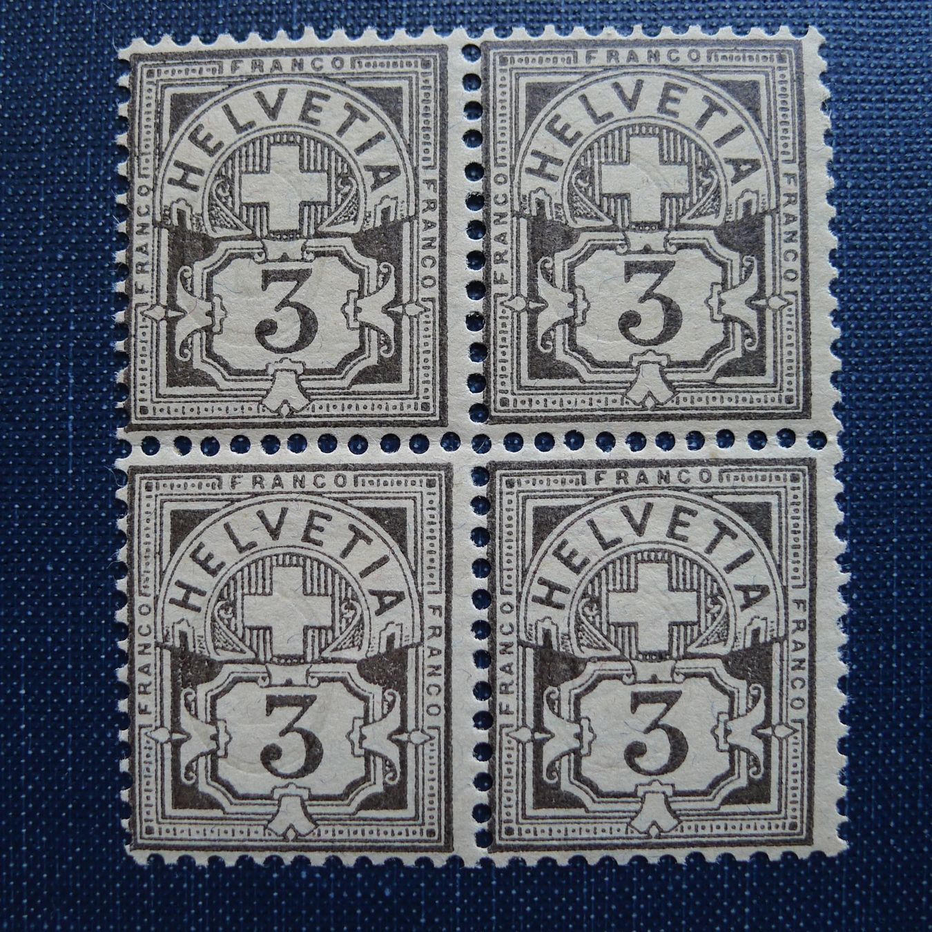 Tutti i francobolli: 59A Viererblock postfrisch **, K: 800.- – Usato da Ebikon venduto da SilvioFreund