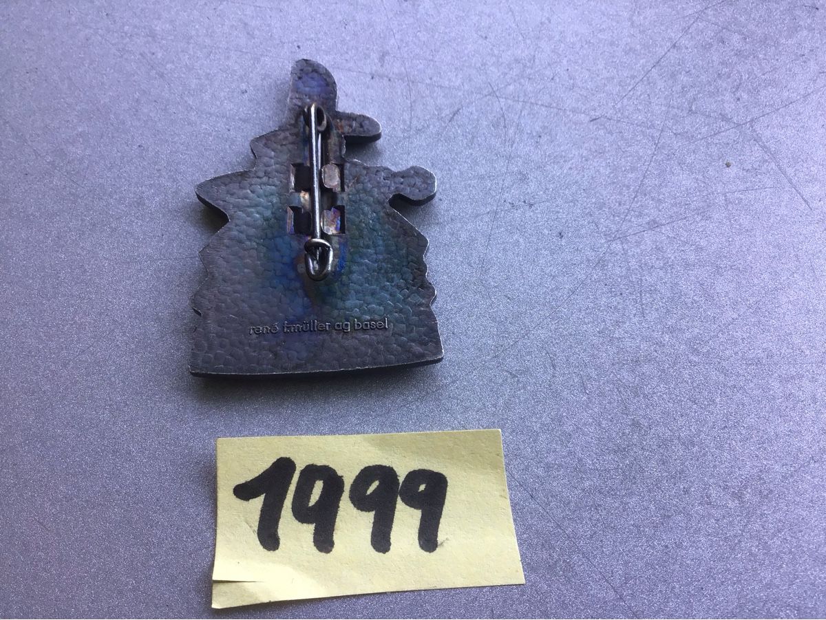 Basler Plaketten & Abzeichen: Baslerfasnachtsplaketten 1999 Silber – Gebraucht aus Arlesheim von printz01 1
