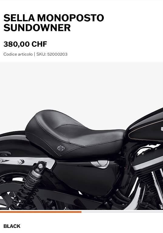 Tutti i ricambio per moto: Sella Monoposto Harley Davidson  – Usato da Pregassona venduto da dav_8ftf