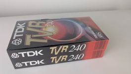 TDK TVR 240 VHS Videokassetten 2er-Pack – Neu & OVP