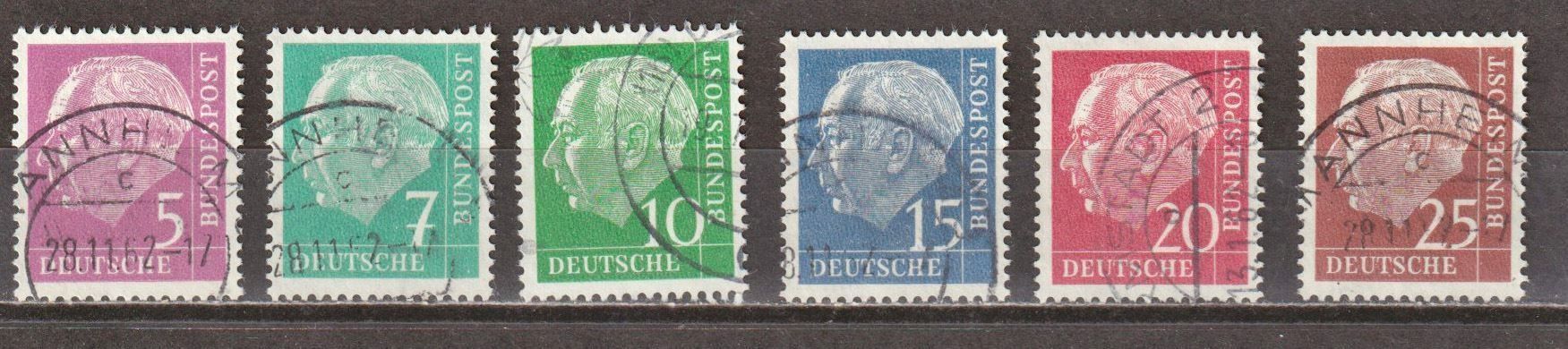 Gravures: BRD, Mi 179-186y ⊙ – D'occasion à Langenthal par 1195