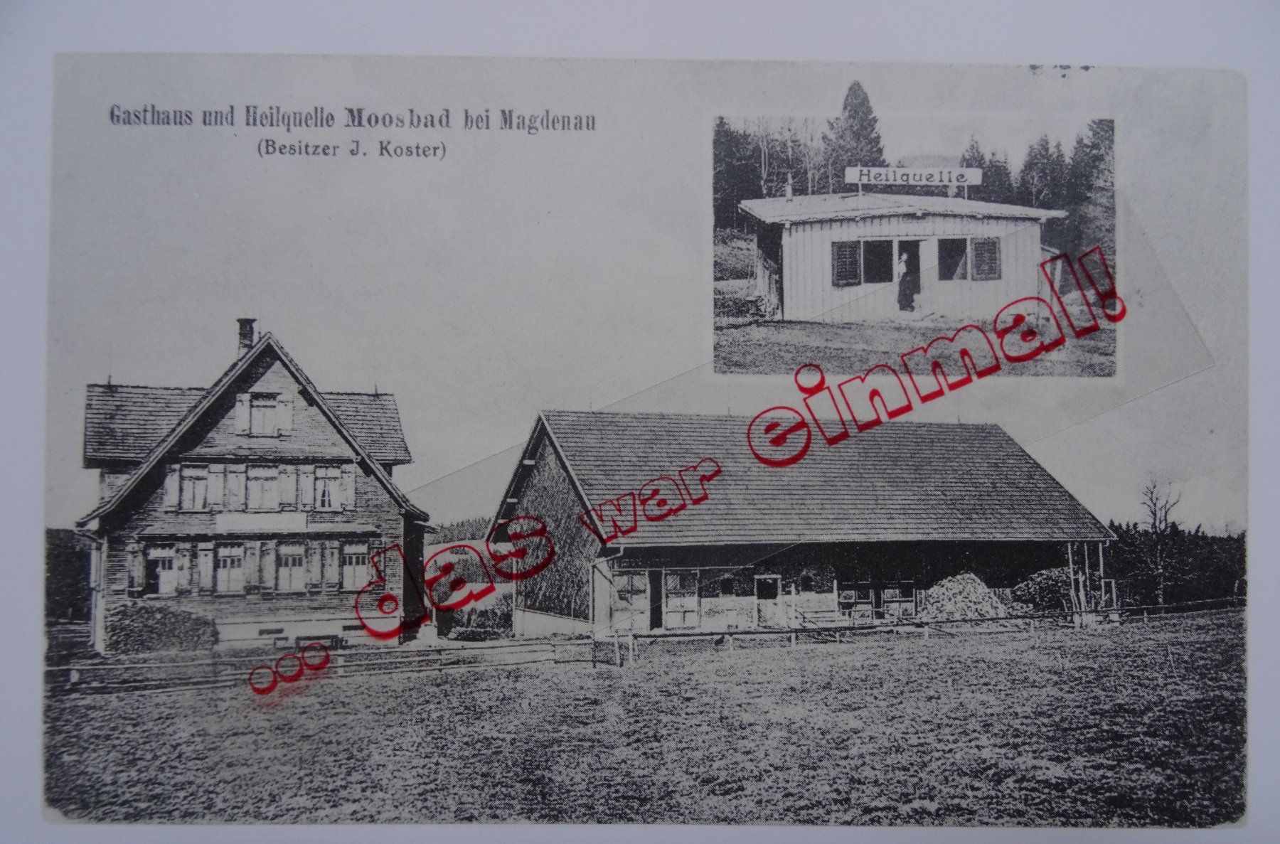 Cartoline postali: St. Gallen Wolfensberg Moosbad anno 1922 – Usato da Safnern venduto da Wstussi