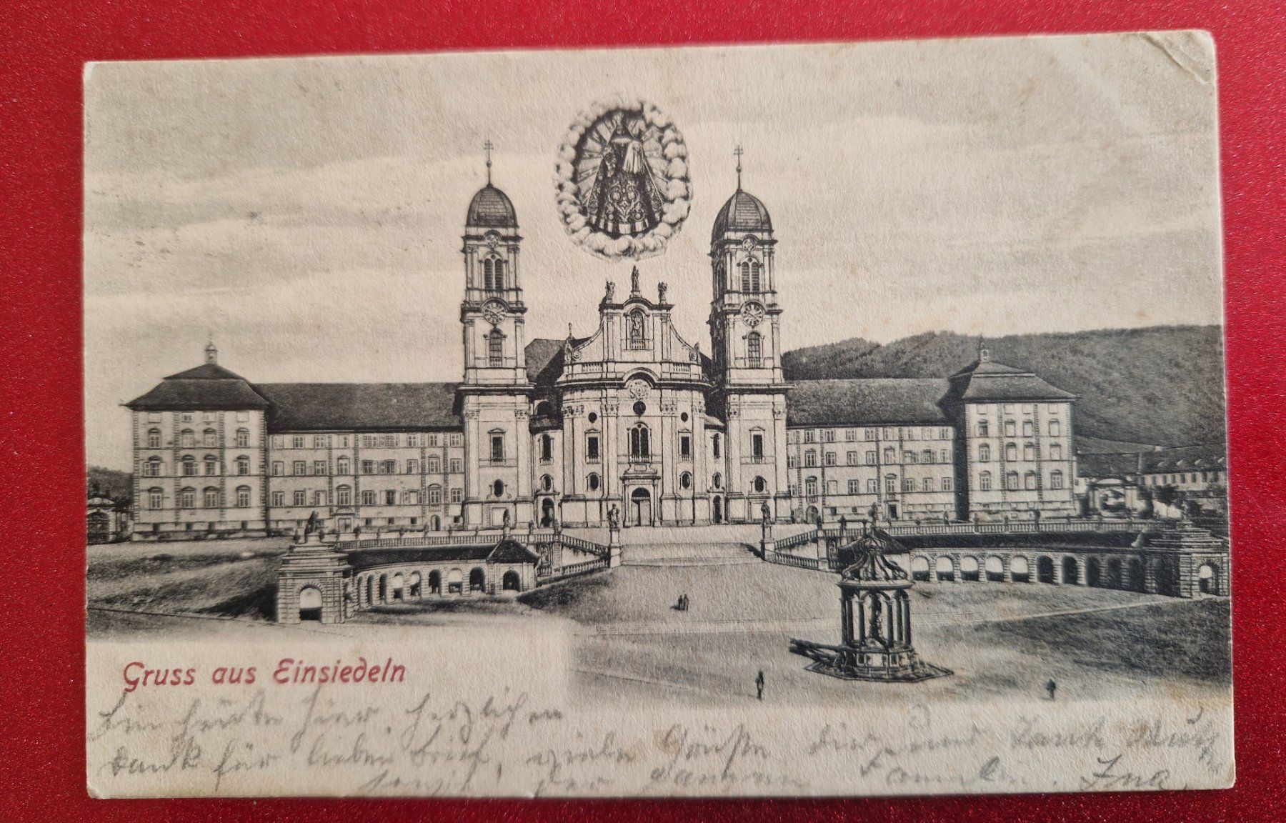 Cartoline postali: Kloster Einsiedeln 1906 – Usato da Melchnau venduto da Fishel