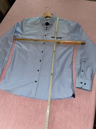 Hemd blau Grösse L (41/42) von J. Harvest & Frost
