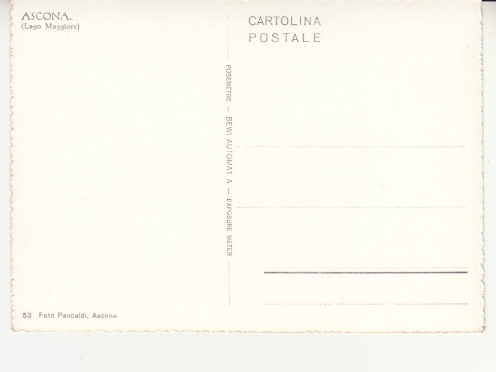 Ansichtskarten: Ascona ca. 1950 – Gebraucht aus Bürglen TG von StampGraf 1
