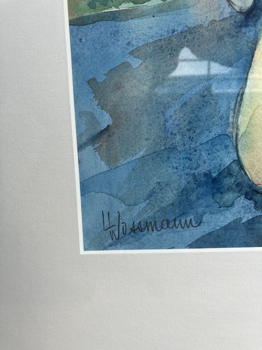 Gemälde:  L. Wassmann aquarel mit schöne Rahmen – Gebraucht aus Zürich von otomado 3