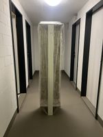 Garderobe Beton-Look, Holz!