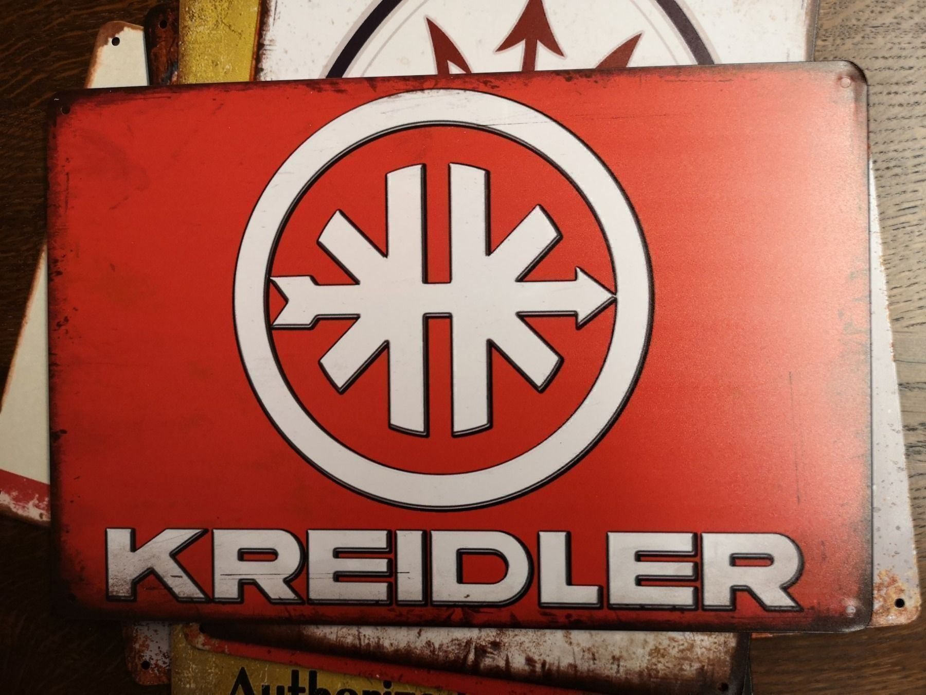Schilder: Blechschild Kreidler – Neu und originalverpackt aus Wangen SZ von Charlie_Firpo