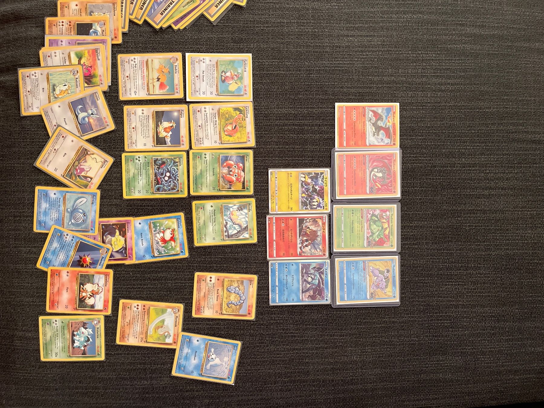 Pokémon Cartes à collectionner: Radiant Starter und orginale Base Set Common Karten – D'occasion à Volketswil par kev_y8t6