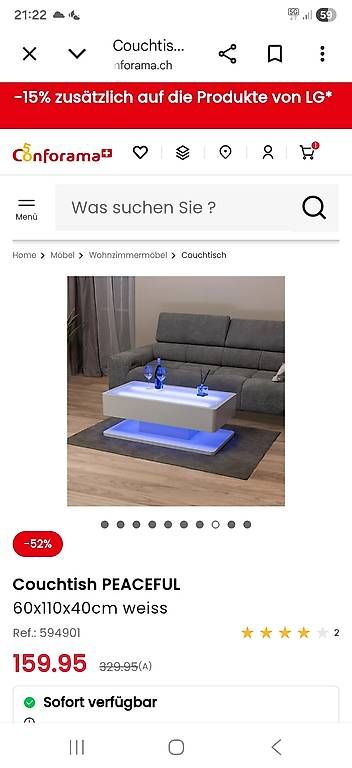 Tavoli: Couchtisch/Salontisch – Usato da Jegenstorf venduto da rag_kmt6 3