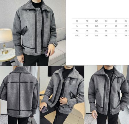 Herren Baumwolljacke, Pelz- und Lammfellmantel XL Neue