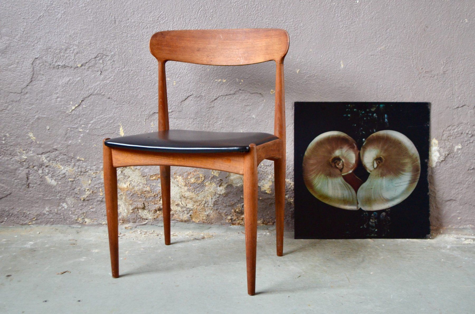 Set de 8 chaises en teck par Johannes Andersen pour Uldum 1960s, midcentury danoises