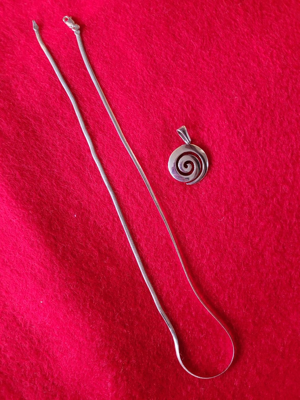 Catenine: Silberkette mit Anhänger - Pendant and Chain - Silver 925 – Usato da Genève venduto da Litmus 7