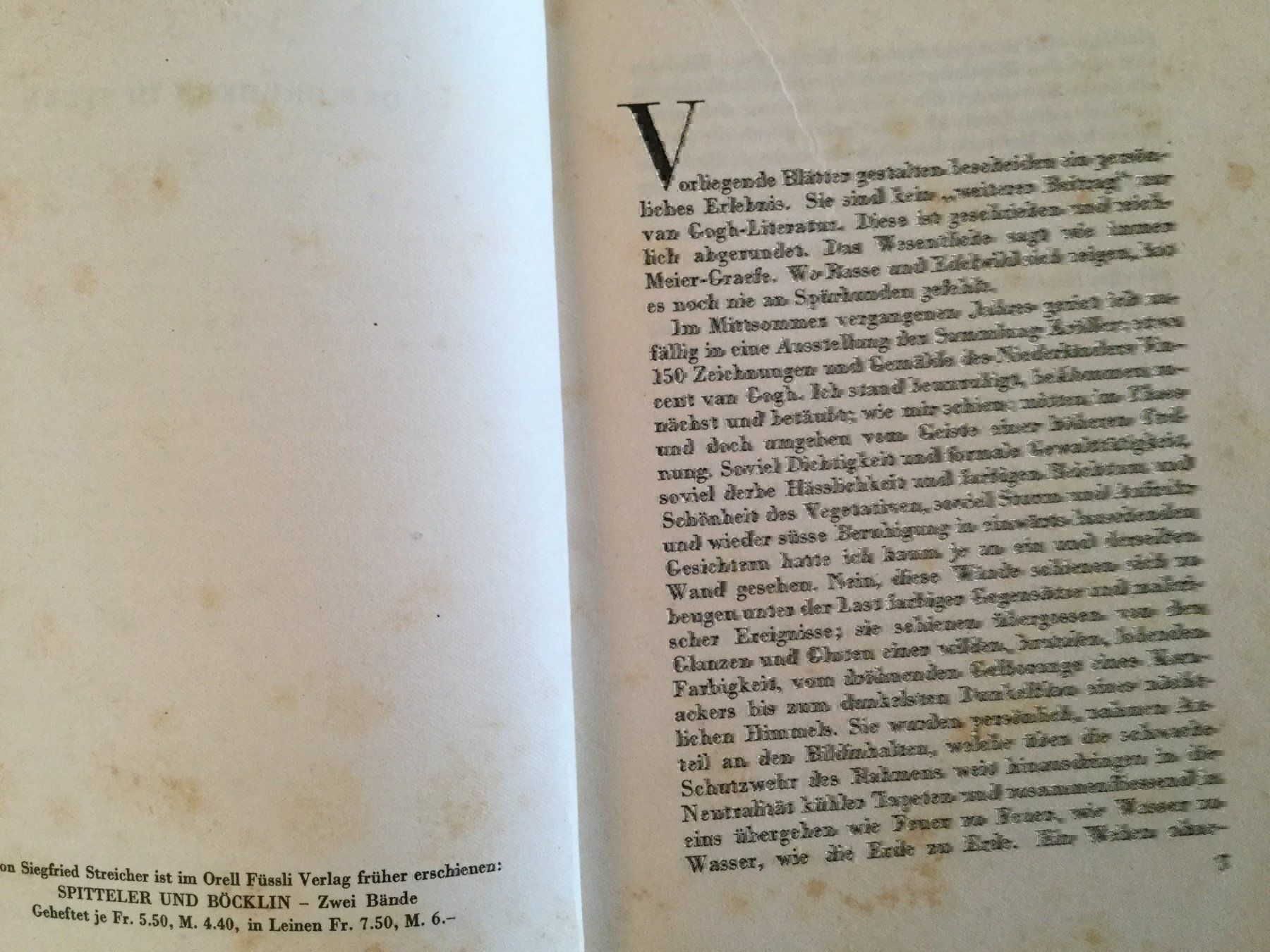 Libri: Siegfried Streicher: Vincent van Gogh – Usato da Luzern venduto da Einh0rn 5