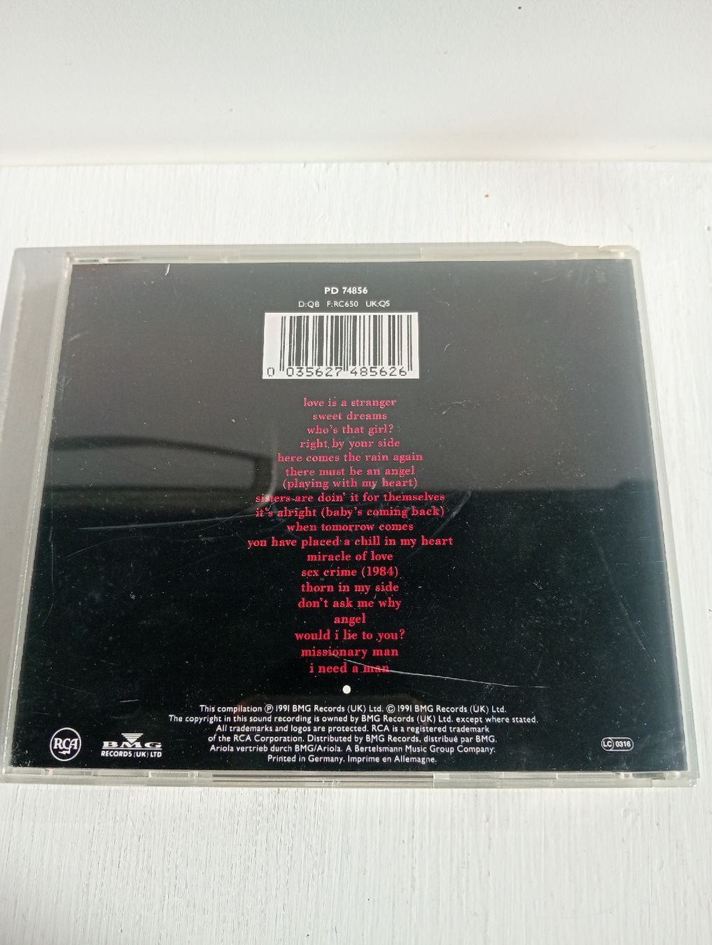 CD: Eurythmics - Greatest Hits CD | Annie Lennox – Usato da Allschwil venduto da Evgeniia78 2