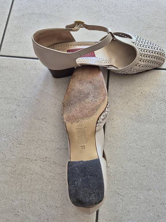 Scarpe da donna: Damen Schuh Gr. 38, beige – Nuovo (secondo la descrizione) da Anglikon venduto da wba8008 2
