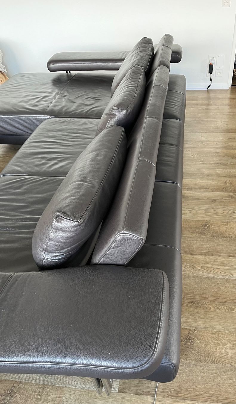 Musterring Divani: Echleder Sofa mit Truhe Musterring Möbel Märki – Usato da Küssnacht am Rigi venduto da syl_l6t7 4