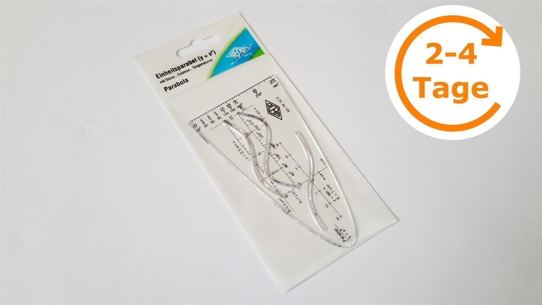 Schablonen: Schablone Einheitsparabel Y=X2 – Neu und originalverpackt aus St. Gallen von cointec