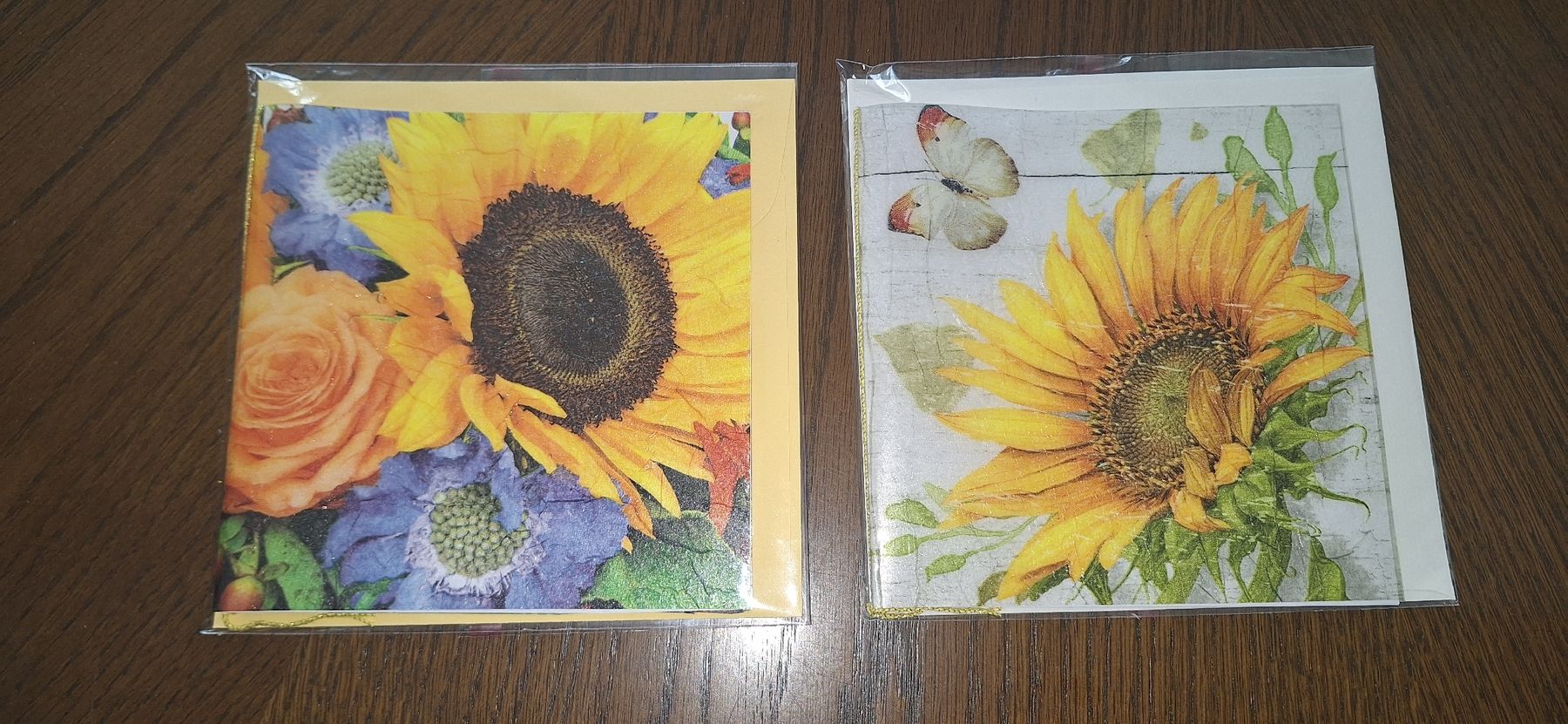 Cartes: 2 Sonnenblumenkarten neu – Neuf (Voir description) à Schwyz par cla_8w6t