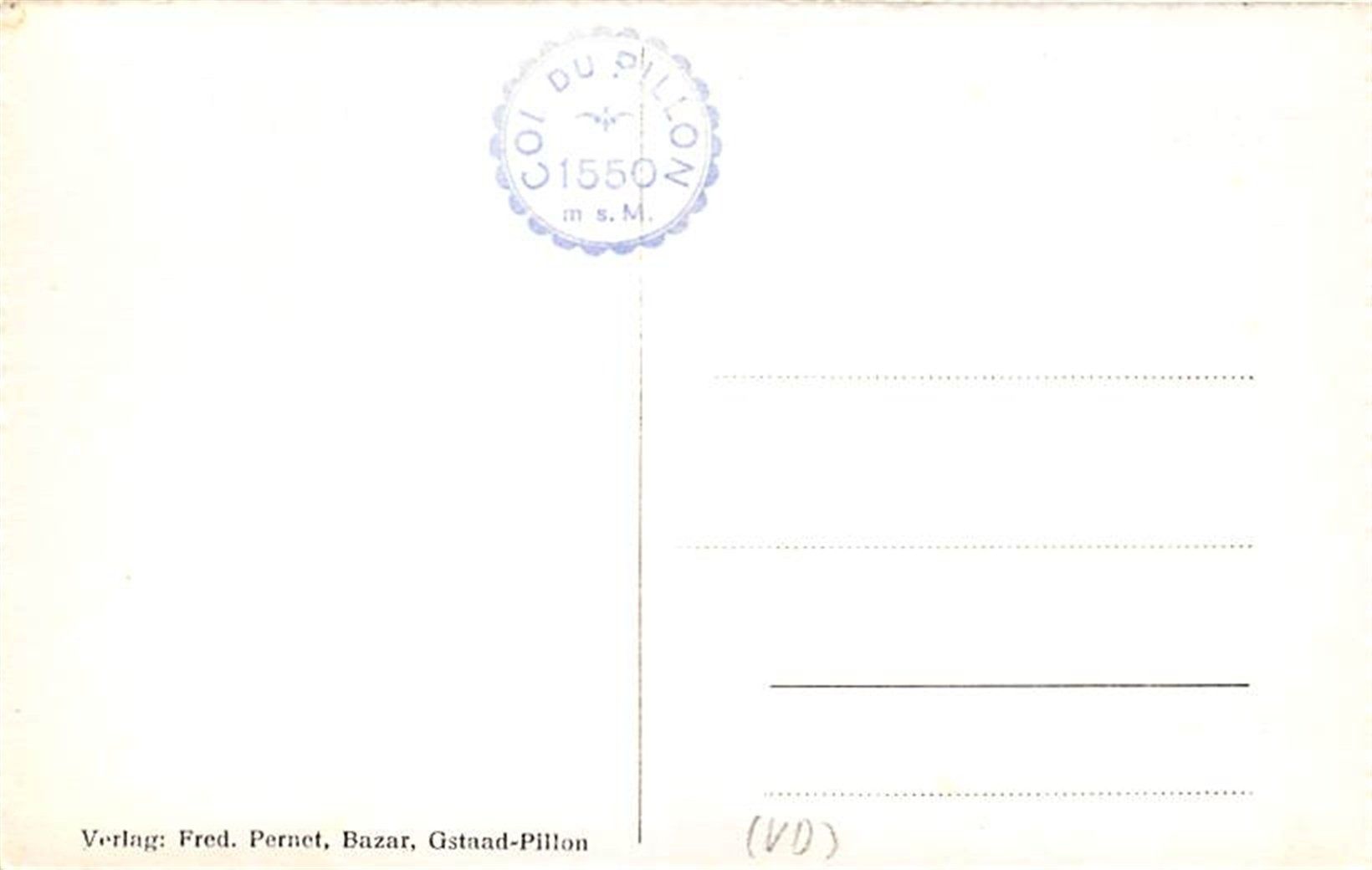Cartes postales: Les Diablerets, Col du Pillon – D'occasion à Ottikon b.Kemptth. par Neptun1974 1