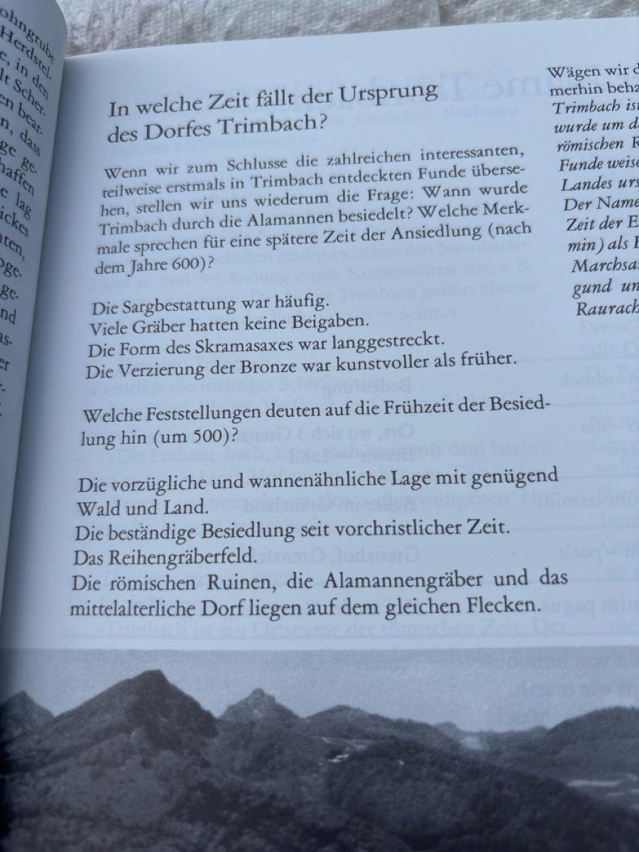 Bücher: Buch Trimbach ein Dorf unserer Gemeinde meine Heimat – Gebraucht aus Schöftland von Astika 2