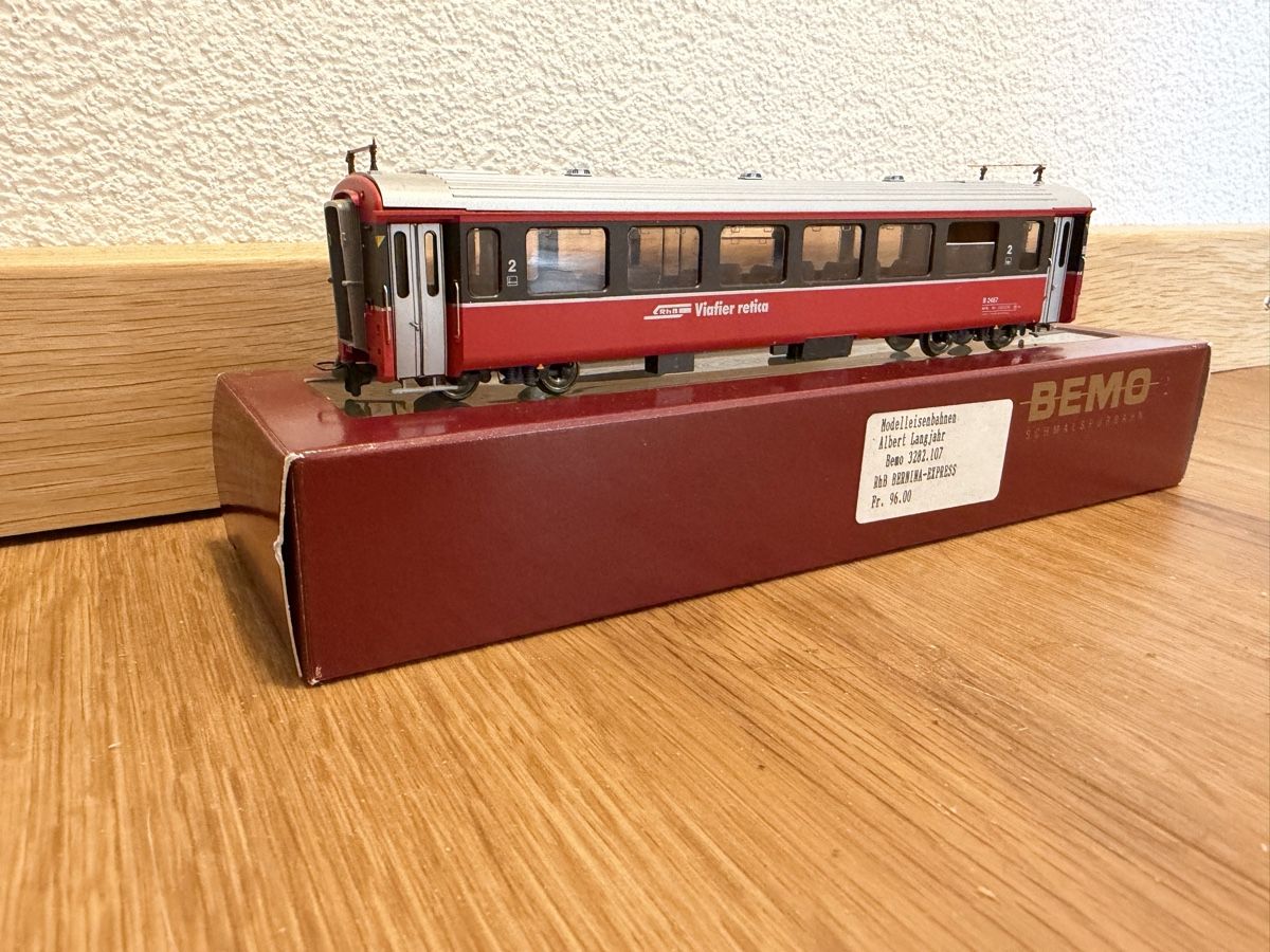 Bemo Modellini di ferrovie: BEMO RhB B 2467 Bernina-Express von BEMO 3282 107 – Usato da Niederbipp venduto da Snooker821 1