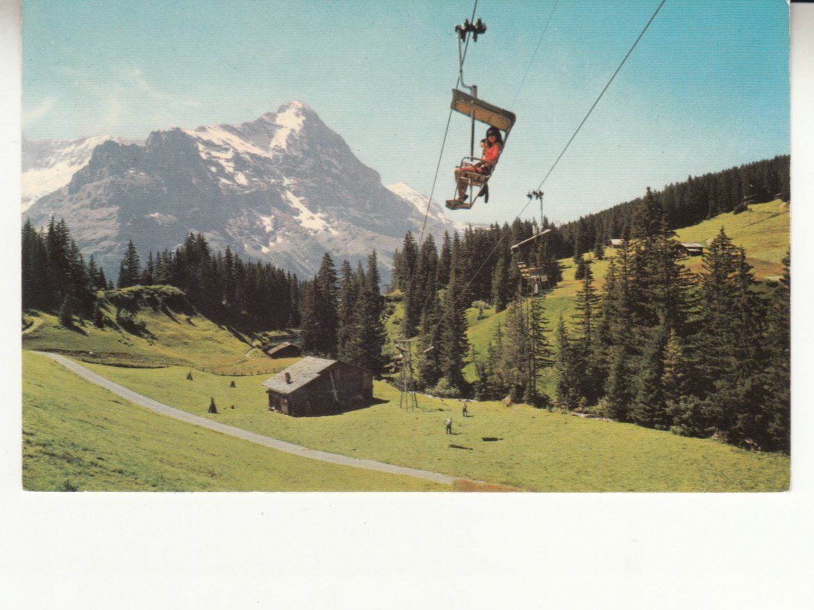 Cartoline postali: Grindelwald First bahn ca. 1960 – Usato da Bürglen TG venduto da StampGraf
