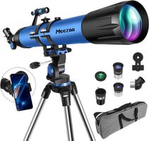 Astronomie Teleskop 90 mm 800 mm AZ Stativ Telefonadapter