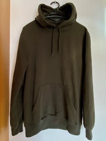 Sweat à capuche H&M vert foncé- neuf - taille XS oversize
