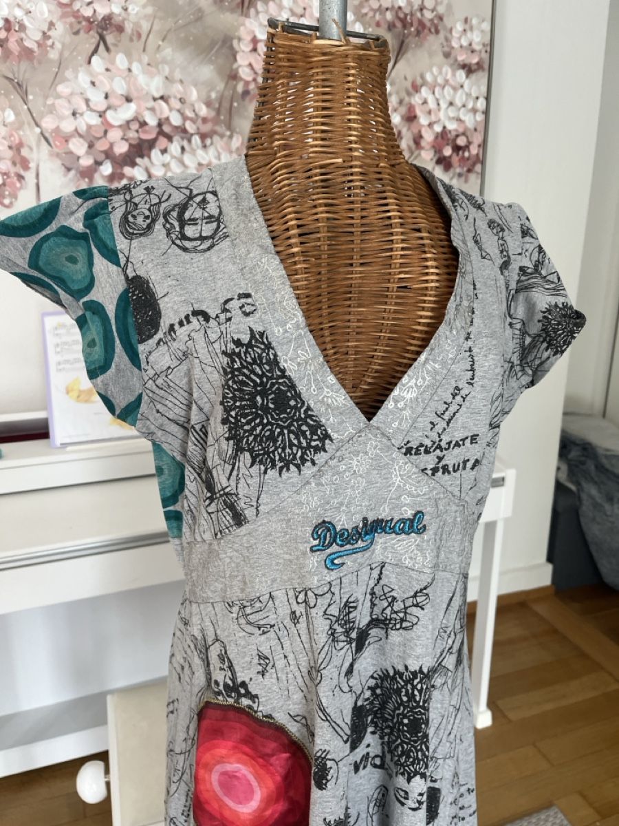 Desigual Vestiti: Desigual Kleid, grau bunt, M – Usato da Solothurn venduto da Bobesch08 1