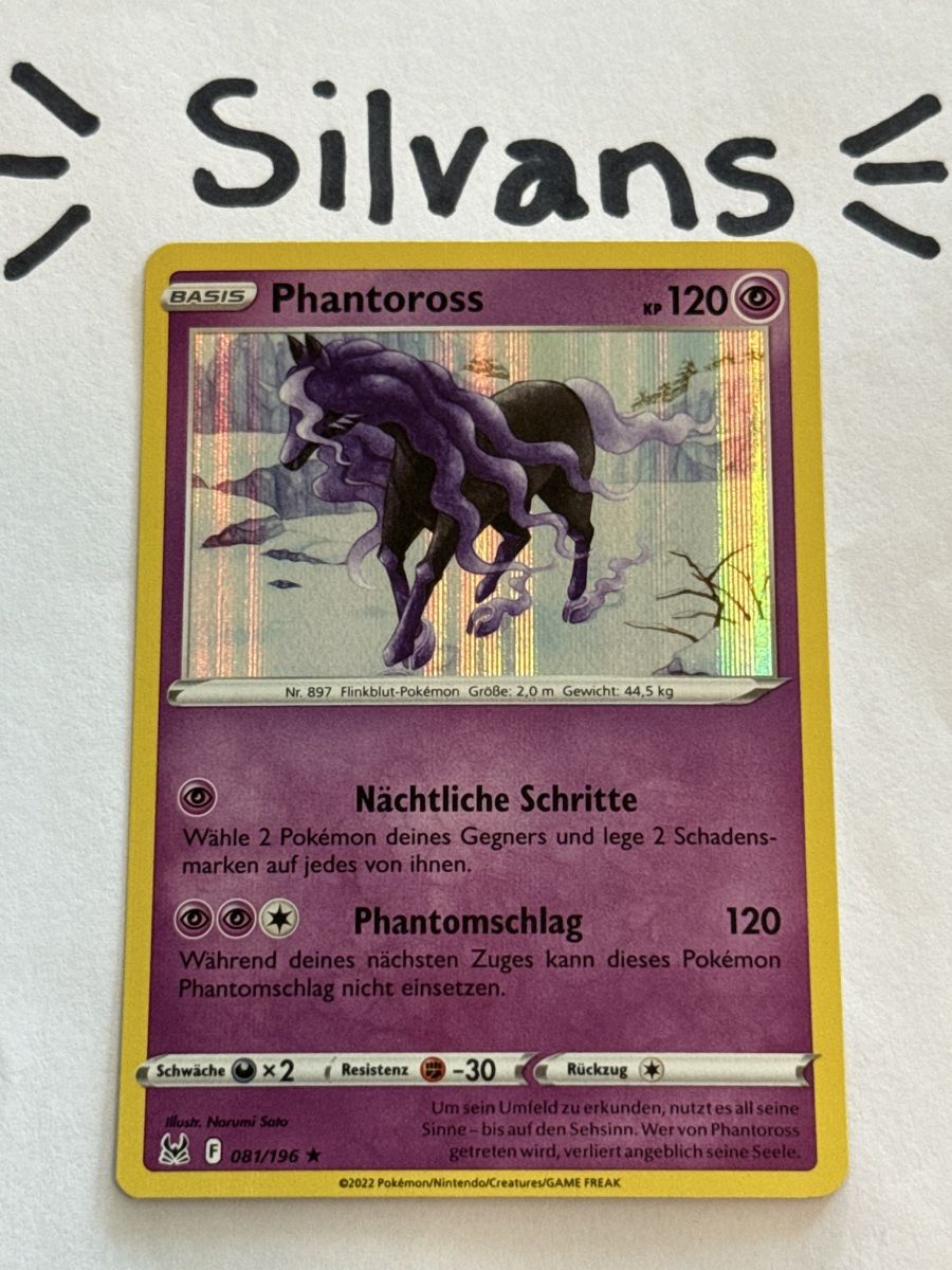 Pokémon Carte collezionabili: Phantoross Holo 081/196 Verlorener Ursprung Deutsch – Nuovo (secondo la descrizione) da Wil SG venduto da Silvans