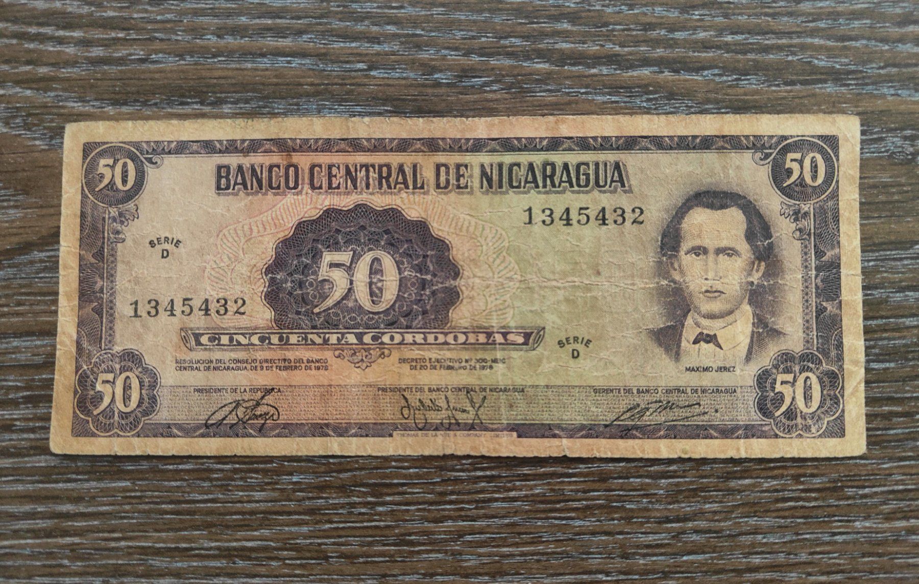 Banconote: Nicaragua 50 Cordobas 1978 !!!!!!!! – Usato da Flaach venduto da Lonzo99