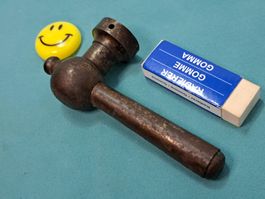 1 antikes Tür Drücker - Lochteil, Gusseisen (LOT1579#TBS1)
