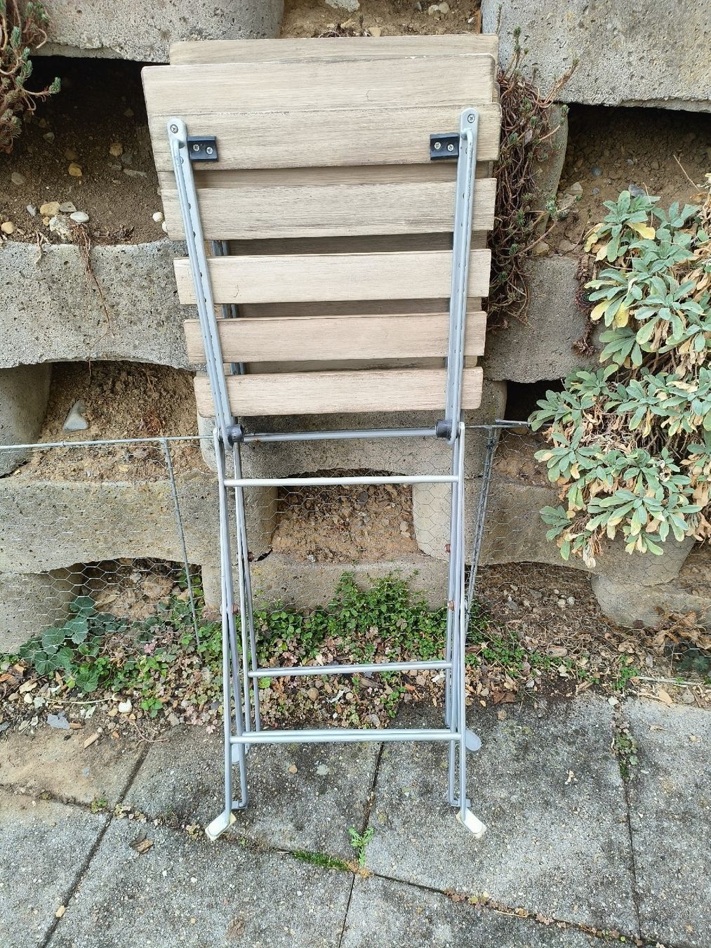 Tischset: Bistro Set Holz Metall  – Gebraucht aus Obfelden von Buddha24 7