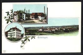 Grüningen, Fabrik, Ortsansicht aus der 