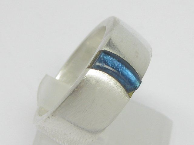 Esprit Anelli: schwerer Ring Silber 925 blauer Stein Esprit Gr. 59 – Usato da Ermatingen venduto da Decovin 2