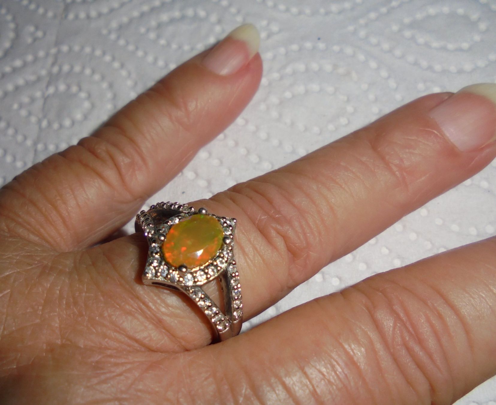 Anelli: Echtschmuck: Silberring 925er mit Welo-Opal / 56 – Nuovo (secondo la descrizione) da Zuchwil venduto da maumauchi 9