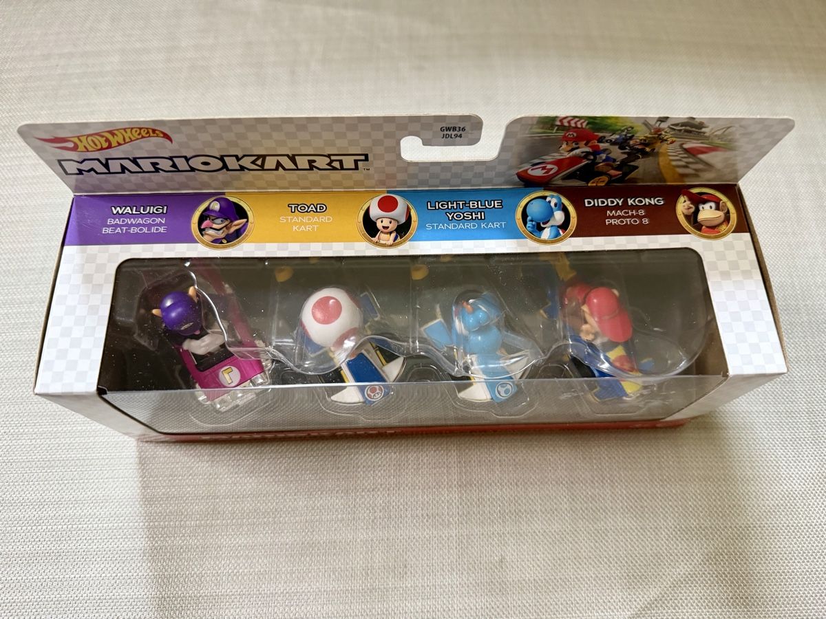 Hot Wheels Voitures modèles: Hot Wheels MarioKart 4er Set – Neuf avec emballage d'origine à Oberembrach par theZaz 1