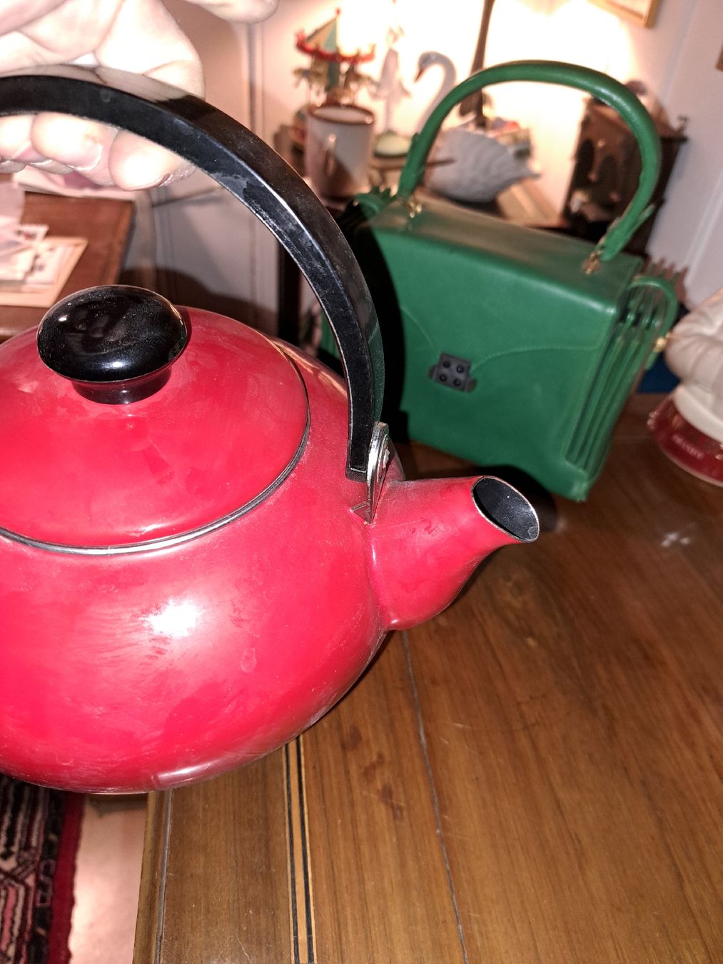 Teekannen: Vintage Teekessel, Rot,  – Gebraucht aus Kölliken von Upcycling-by-Mc-TAM 6