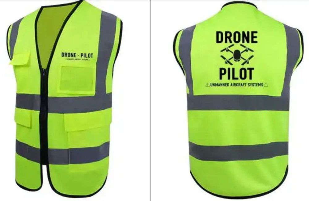 Brandschutz Warnweste - Signalweste Mit Reflexaufdruck, Gelb/Orange