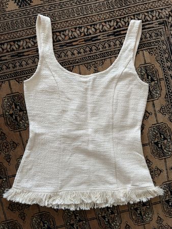 Sommerliches Top von H&M mit Fransen, neuwertig, Gr. S