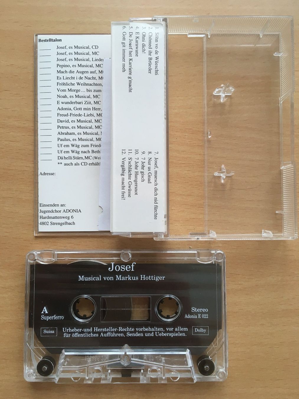 Musicassette: Josef – Jugendchor Adonia – Usato da Grenchen venduto da Kogi7 2