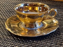 HB Wien Porzellan – vergoldete Tasse Wiener Prater