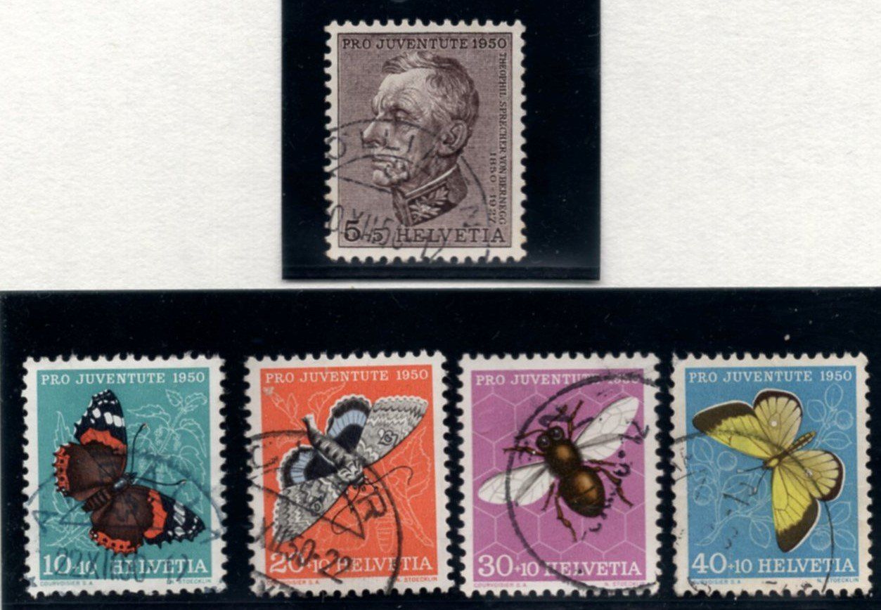 Alle Briefmarken: PRO JUVENTUTE 1950 – Gebraucht aus Aarau von kufi44